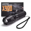 Lanterna Tática Recarregável X900 Zoom Ajustável