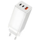 Carregador Rápido Gan 65W Quick Charger 3 Portas