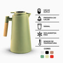 Garrafa Térmica Cabo Madeira com Display Digital