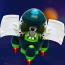 Foguete Espacial Infantil com Astronauta