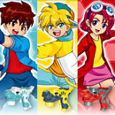 Beyblade Batalha Dinossauro Lançador De Disco