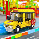 Brinquedo Blocos de Construção Carro Ônibus Escolar