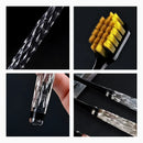 Kit 3 Escovas De Dente Com Cabo De Cristal
