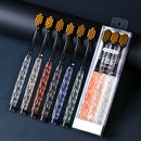 Kit 3 Escovas De Dente Com Cabo De Cristal