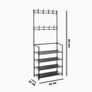 Sapateira Organizadora Com Ganchos 4 Prateleiras