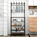 Sapateira Organizadora Com Ganchos 4 Prateleiras