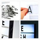 Caixa Luminária Decorativa com Mensagem Luz de LED