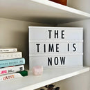 Caixa Luminária Decorativa com Mensagem Luz de LED