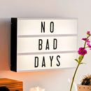 Caixa Luminária Decorativa com Mensagem Luz de LED