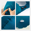 Travesseiro Almofada de Pescoço Inflável e Portátil - VERDE