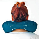 Travesseiro Almofada de Pescoço Inflável e Portátil - VERDE