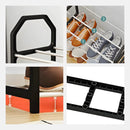 Sapateira Portátil Organizador 4 Prateleiras - PRETO