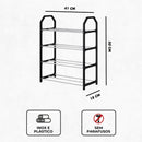 Sapateira Portátil Organizador 4 Prateleiras - PRETO