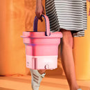 Mini Máquina de Lavar Roupa Portátil Dobrável - ROSA