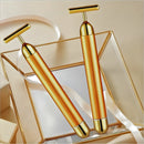 Massageador Facial Elétrico Gold 24k Harmonização Anti-rugas