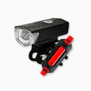 Kit Bike Farol Frontal + Traseiro Ultra Led Usb Recarregável