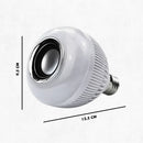 Lâmpada Musical Caixa Som 12w Bluetooth Luz Led RGB com Cont
