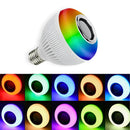 Lâmpada Musical Caixa Som 12w Bluetooth Luz Led RGB com Cont