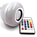 Lâmpada Musical Caixa Som 12w Bluetooth Luz Led RGB com Cont