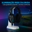 Headset Gamer RGB Com Microfone Flexível