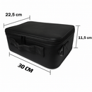 Maleta de Maquiagem com Espelho LED Preto