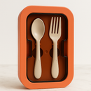 Kit Marmita com Divisórias e Talheres Terracota