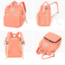 Mochila Maternidade Vira Berço Bebê Usb Impermeável Trocador