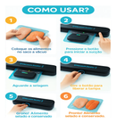 Seladora Portátil a Vácuo de Alimentos para Conservar Carnes Frios e Legumes