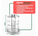 Organizador Giratório 360°m Maquiagem e cosméticos