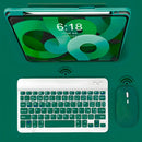 Teclado Sem Fio Bluetooth Recarregável Com Mouse - VERDE ESC