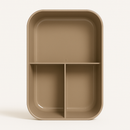 Kit Marmita com Divisórias e Talheres Cinza