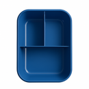 Kit Marmita com Divisórias e Talheres Azul